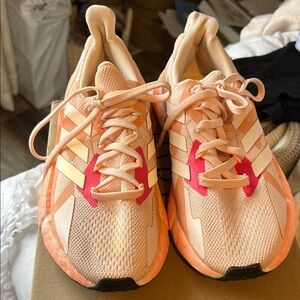Adidas Peach and Pink Sneakers